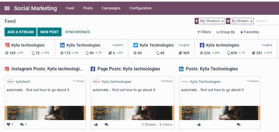 Odoo • Text and Image